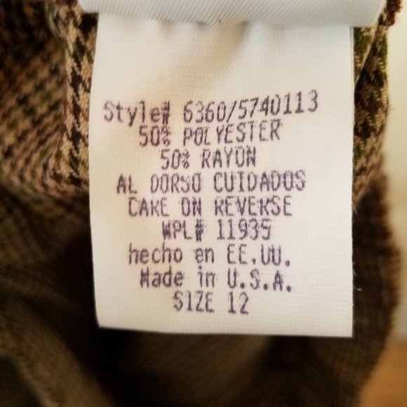 Girls size 12 Houndstooth skirt - Picture 7 of 8